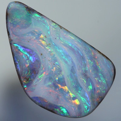 SOLID BOULDER OPAL Unusual and rare Wave pattern SEE VIDEO